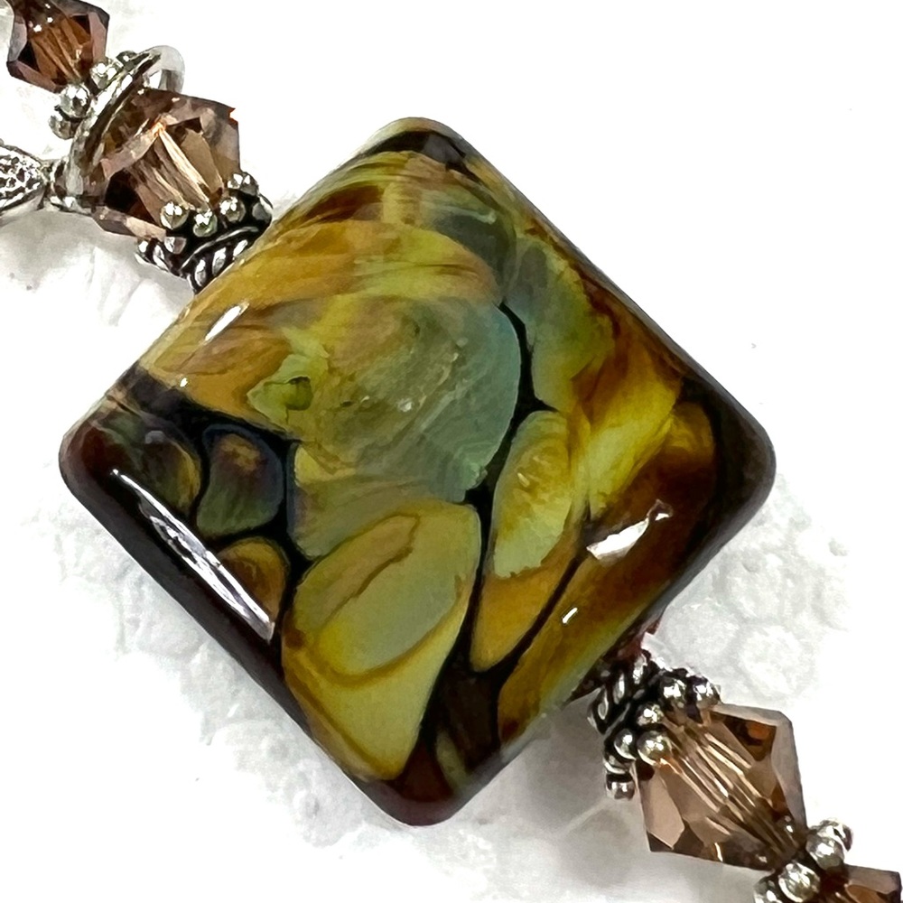 ROSARY BRACELET LAMPWORK GEMSTONES